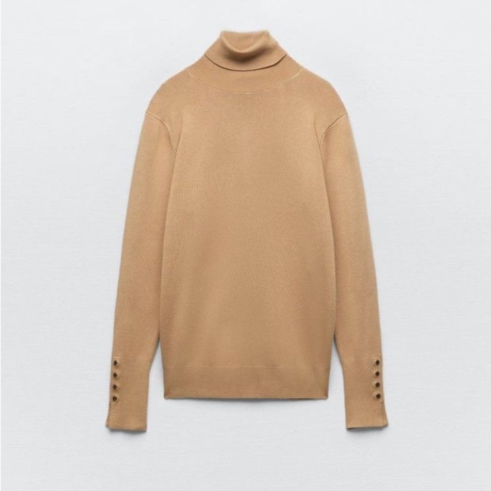 Zara basic high neck knit sweater